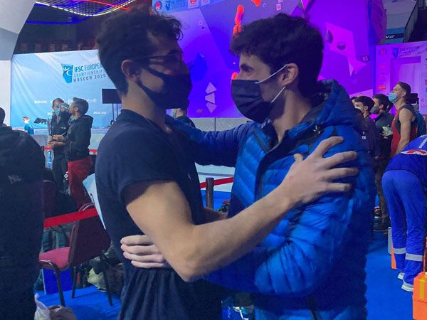 שניהם בגמר. שמלא וחזנוב  (צילום: רועי פלגי, התאחדות הטיפוס בישראל)