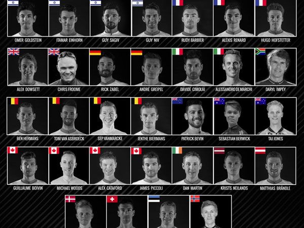 הסגל המלא של הקבוצה