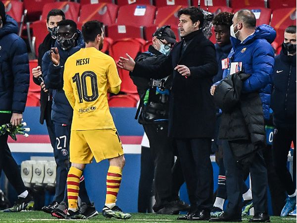 מסי ופוצ'טינו. איחוד ששניהם חיכו לו (GETTY)