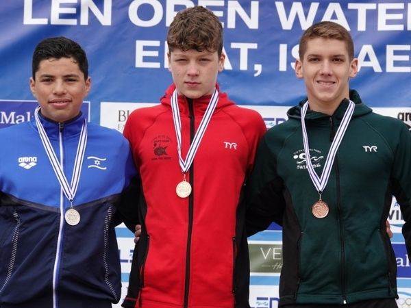 פודיום הגברים (פטריסיה בן עזרא, באדיבות איגוד השחייה)