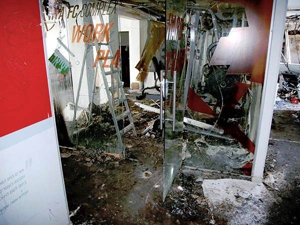 הנזק במתחם חודורוב (אלן שיבר)