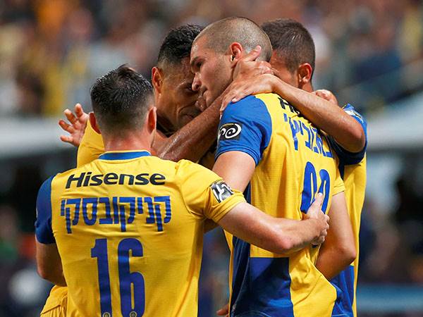 התחילה את המשחק מצוין. מכבי ת"א (צילום: אלן שיבר)