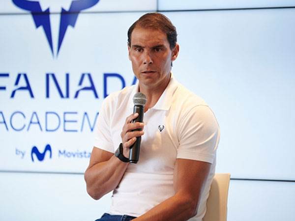 "קשה לי להעריך מתי אשוב". נדאל במסיבת העיתונאים היום (Getty)