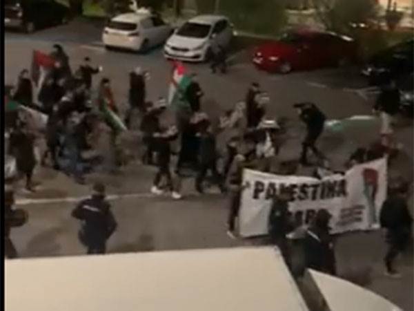 הפגנה פרו פלסטינית בספרד (getty)