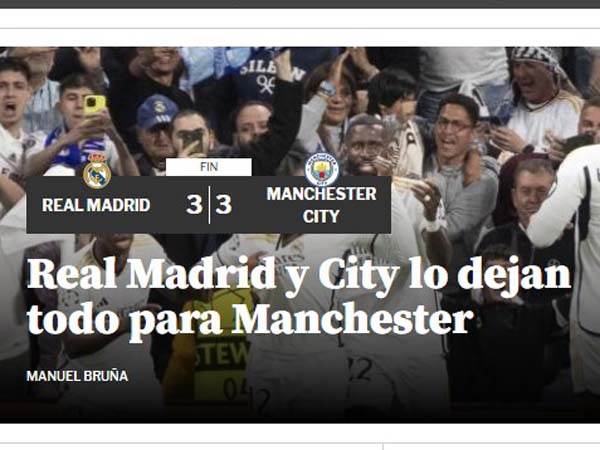 “מונדו דפורטיבו“: “ריאל וסיטי משאירות הכל למנצ`סטר“