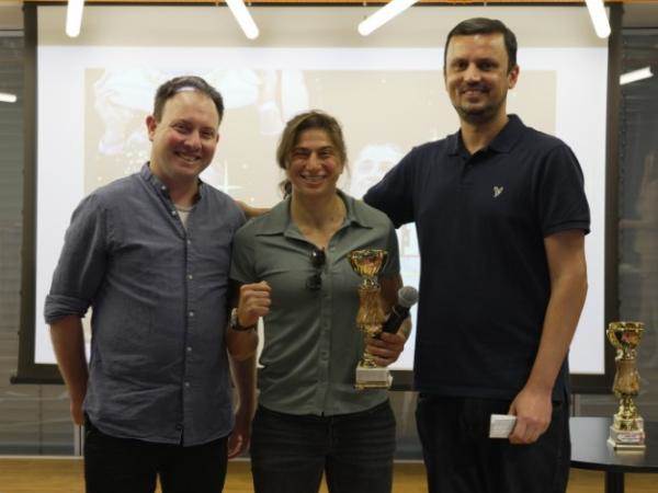 נילי בלאק, אלופת העולם בקיקבוקס ואיגרוף תאילנדי, זוכה בתואר הספורטאית הלא-אולימפית של השנה ((צילום: סוניה גרשפט)