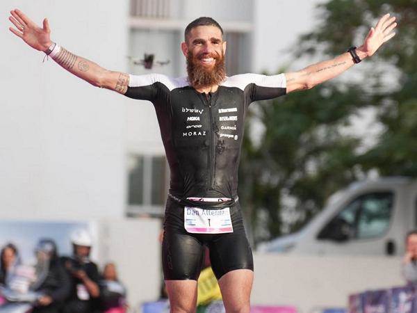 דן אלתרמן בקו הסיום האחרון | צילום: טים נודלמן, שוונג