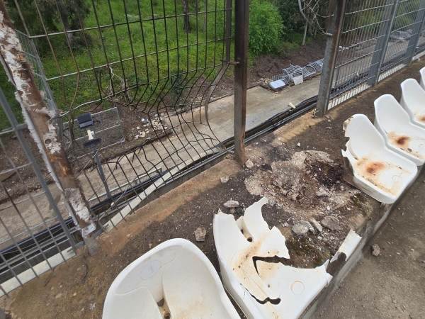 חלק מהנזק שנגרם בעקבות ירי חיזבאללה במרץ האחרון
