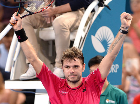 ואווארינקה חוגג את הניצחון. אדמונד הצעיר מחכה ברבע הגמר (Getty)