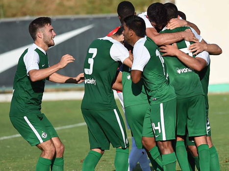 מכבי חיפה חוגגת. מי יעצור אותה? (צילום: האתר הרשמי של מכבי חיפה)