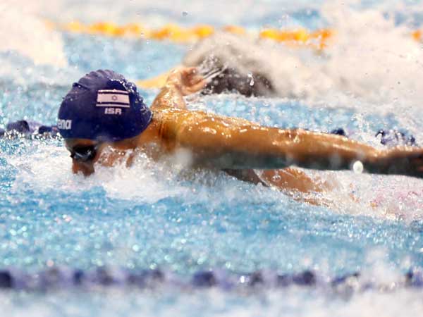 שבר את השיא פעמיים. פרנקל (גלעד קוולרצ׳יק, באדיבות איגוד השחייה)