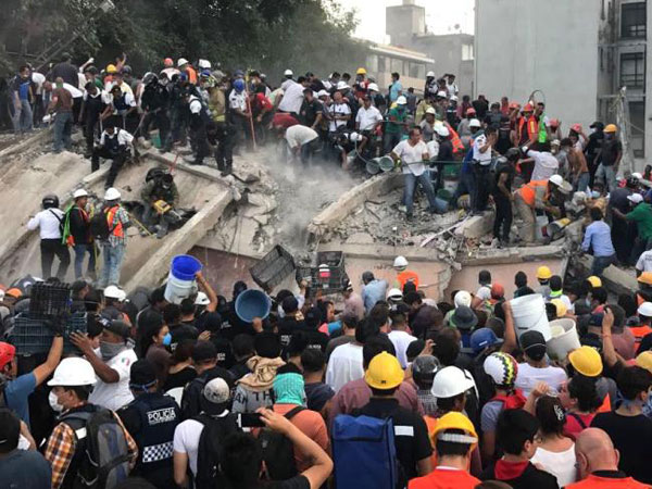 גם ישראל נחלצה לסייע למכסיקו בעקבות רעידת האדמה