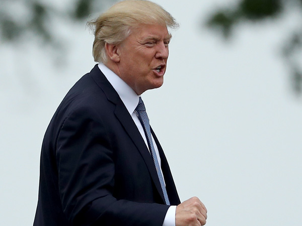 כועס על גולדן סטייט. טראמפ (getty)