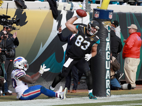 קויאק חוגג את הטאצ'דאון המכריע (getty)