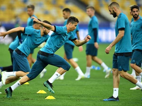 הכנות אחרונות לרגע האמת. רונאלדו באימון המסכם (Getty)