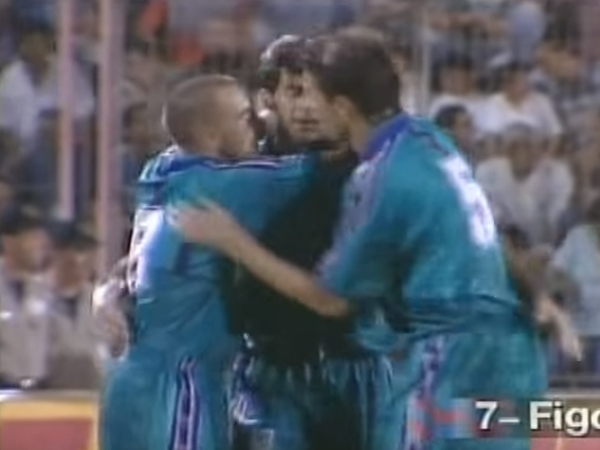 ברצלונה חוגגת על באר שבע (צילום מסך)