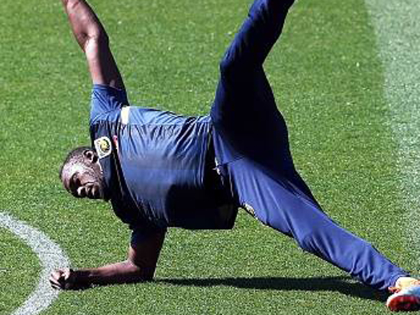 בולט מתאמן. "אוכיח לכולם, כמו תמיד" (getty)