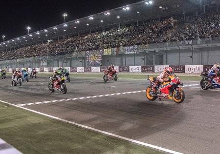 על קו הזינוק בקטאר (צילום: Getty)