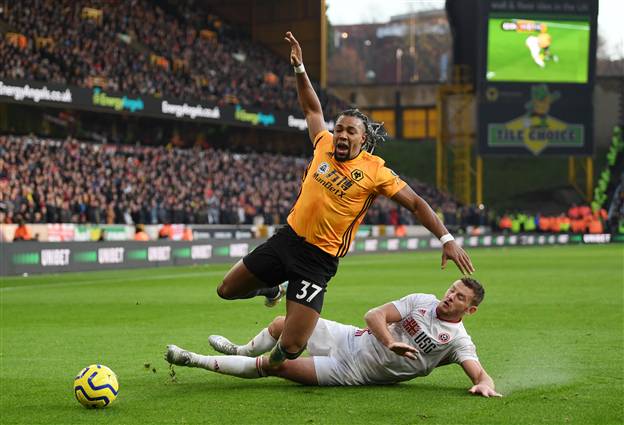 חלוקת נקודות בין וולבס לשפילד (getty)