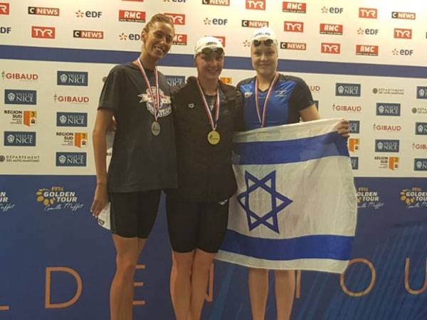 גורבנקו על הפודיום (באדיבות איגוד השחייה)