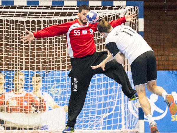 במדי הנבחרת מול גרמניה (צילום: Slavko Kolar, EHF)