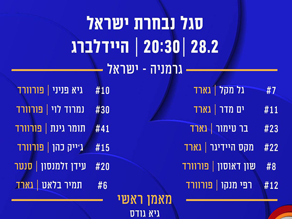 סגל הנבחרת