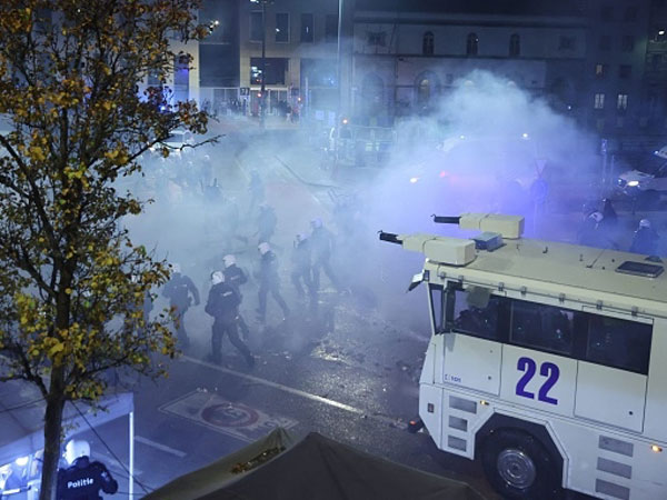 לא צריך גז מדמיע, אנחנו כבר ממילא בוכים (JAMES ARTHUR GEKIERE/BELGA/AFP via Getty Images)