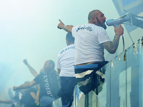 האוהדים מנאפולי הגיעו לעודד בדאצ'ה ארנה (Alessandro Sabattini/Getty Images)