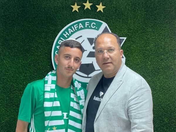 בן שימול ואיציק עובדיה (באדיבות מכבי חיפה)