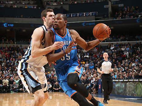 דוראנט, לא הספיק בממפיס (gettyimages)