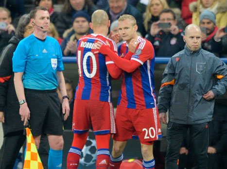 רובן נפצע והוחלף בשלב מוקדם (getty)