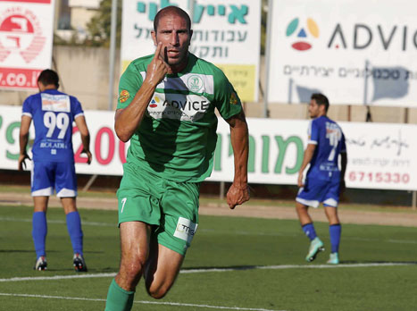 שער דרמטי בסיום. אורן ניסים (צילום: אלן שיבר)