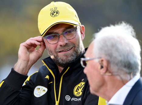 קלופ ובקנבאואר. ה"קייזר" יודע משהו שאחרים לא? (getty)