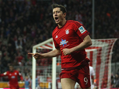 לבנדובסקי. ממשיך לכבוש (getty)