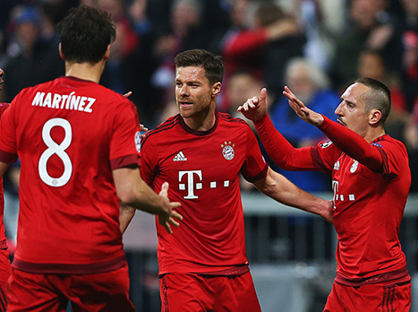 צ'אבי אלונסו חוגג יתרון. לא הספיק (getty)