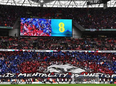 מפגן תמיכה של אוהדי קריסטל פאלאס (gettyimage)