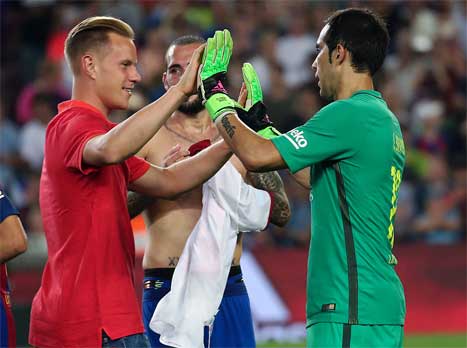 הימור עם חשיבה לטווח הארוך. טר שטגן לצד בראבו (Getty)