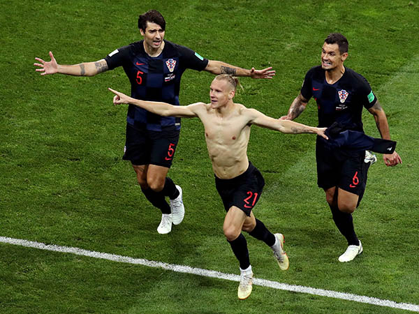 הקרואטים חגגו עד אור הבוקר (getty)