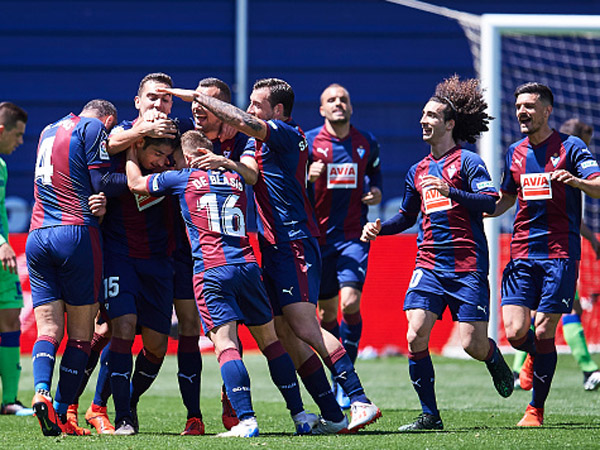 אייבר חוגגת את שער היתרון (getty)