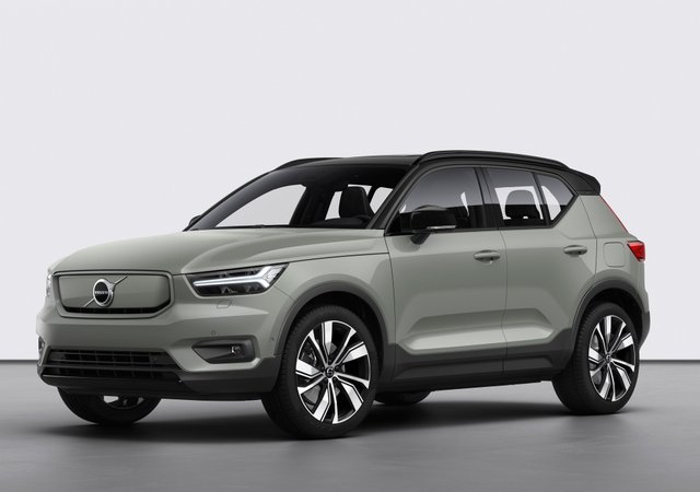 וולוו XC40 חשמלי. העיצוב נשמר, מלבד חסימה של השבכה הקדמית