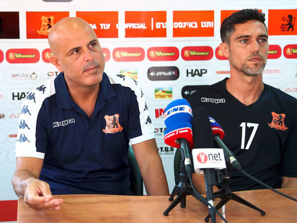 "נצטרך לשמור על ריכוז בהתקפה". עזוז ואבוקסיס (צילום: אלן שיבר)