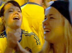 האוהדים השבדים מחכים לאירלנד