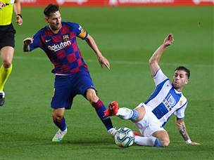 ברצלונה התקשתה לפרוץ את הגנת אספניול. (GETTY)