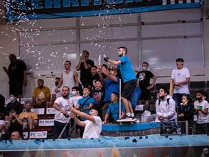 חגיגה אילתית באולם בגין (באדיבות מנהלת הליגות לכדורסל)
