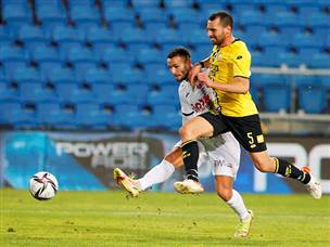 סער פדידה ושיר צדק. שער נקי לבלם נתניה (אלן שיבר)