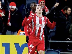 כי דוידה כבש כבר אחרי שמונה דקות (צילום: אלן שיבר)