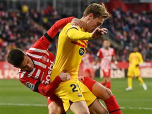 ג'ירונה עשתה חיים קשים לחבורה של צ'אבי (Alex Caparros/Getty Images)