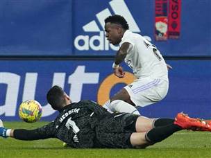 לא היום שלו, אך יצא עם ניצחון. ויניסיוס (GETTY)