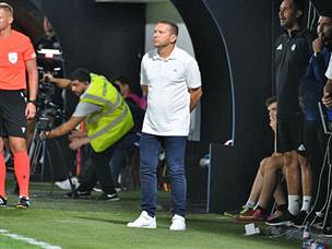 ברק בכר. לא כך הוא ציפה לפתוח את הקדנציה השנייה שלו בירוק (האתר הרשמי של מכבי חיפה)