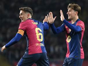 אפילו פאבלו טורה השתתף בחגיגה עם צמד משלו (Alex Caparros/Getty Images)